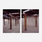Jose Dávila, Fake Column (diptych), 2002, c-print mounted to Sintra