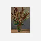 Gershon Benjamin, Still Life with Flowers, gouache on paperboard