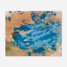 Blue Composition by Dora Maar, acrylic on paper, sold Jun 2023