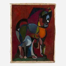 Rex Ashlock, Horse, 1953, oil on canvas
