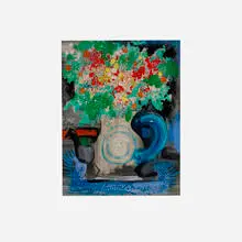 Byron Browne, Vase of Flowers, 1959, oil on canvas