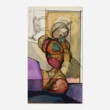 Howard Hancock Newman, Untitled, 1980, graphite, oil crayon and collage on paper