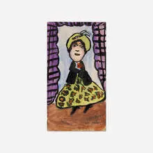 Janet Sobel, Untitled, 1942, gouache on paper