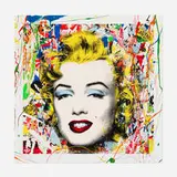 Thierry Guetta, Marilyn (Unique), 2022, screenprint in colors with hand-painted elements