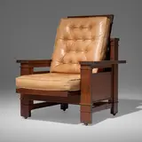 Frank Lloyd Wright, Important reclining armchair from the first Francis W. Little House, Peoria, Illinois