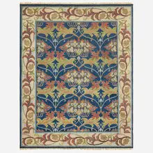 Medium pile carpet by William Morris, hand-knotted wool, sold Oct 2025