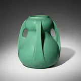 Large gourd vase, model 287A by William Bryce Mundie for Teco Pottery, sold Oct 2025