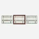 Frank Lloyd Wright, Windows from the Ward W. Willits House, Highland Park, Illinois, set of three
