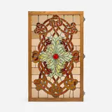 Louis Sullivan, Skylight window from the Auditorium Theater, Chicago, 1889, leaded stained glass