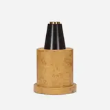 I (from Twenty-Seven Woods for a Chinese Artificial Flower) by Ettore Sottsass, 1995, walnut burl, lacquered wood, brass, sold Jul 2017