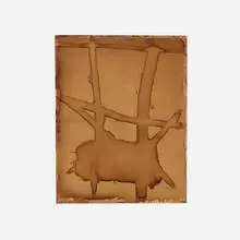 Rob Davis, Slew, 2013, coffee on canvas
