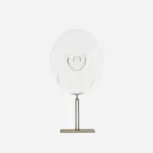 Untitled by Livio Seguso, 1980, glass, stainless steel, sold Jul 2017