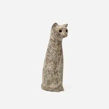 Claude Conover, cat, c. 1970, glazed stoneware