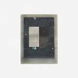 Felice Lucero-Giaccardo, Black and White Study, 1982, collage and pastel on paper