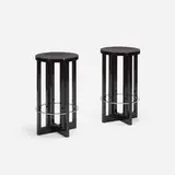 Richard Meier, stools, pair