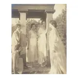 Alice Boughton, Five Women in Neoclassical Gowns, c. 1910, Gelatin silver print; tipped to a paper mount