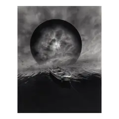 Jerry Uelsmann, Untitled (Sphere and Boat), 1982, Gelatin silver print; signed