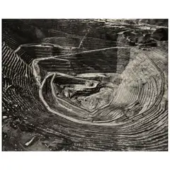 Michael Light, Earth's Largest Excavation, 2.5 Miles Wide and .5 Miles Deep, Looking West, Bingham Canyon, Utah (from 'Bingham Mine/Garfield Stack'), 2006, Archival pigment print; flush-mounted