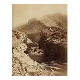 Carleton Watkins, Devil's Gate and the Weber River, Weber Canyon, Utah, 1873, Mammoth-plate albumen print; mounted