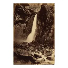 Carleton Watkins, Lower Yosemite Fall, 1865-66, Albumen print