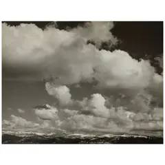 Alma Lavenson, Untitled (Yosemite Cloud Study), 1941, Gelatin silver print; mounted