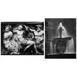Morley Baer, Selected Images of Roman Fountains (comprising 'SPQR Fontana, Piazza de' Fiori' and 'Fontana, Piazza Farnese, Rome'), 1980, Two gelatin silver prints; each mounted
