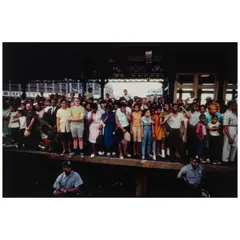 Paul Fusco, Untitled (Train Platform) (from 'RFK Funeral Train'), 1968, Chromogenic print