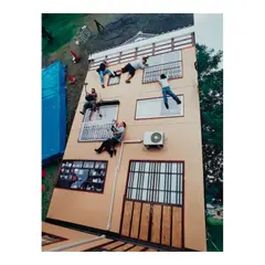 Leandro Erlich, Television Crew, 2006, Chromogenic print; flush-mounted