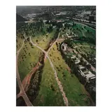 Michael Light, 'Two Burials and a Utility Corridor, Forest Lawn Hollywood Hills, Los Angeles, CA', 2007, Pigment print