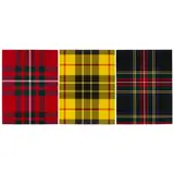 Sarah Charlesworth, Tartan Set (comprising 'MacGregor', 'Black Stewart', and 'Dress Macleod'), 1986, Complete set of 3 photolithographs; each with the artist's blindstamp