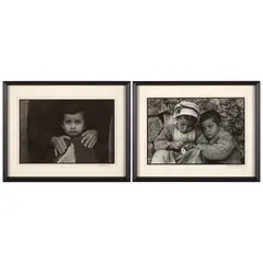Constantine Manos, Selected Images from 'A Greek Portfolio' (comprising 'Boy' and 'Two Children'), c. 1961-63, Two gelatin silver prints