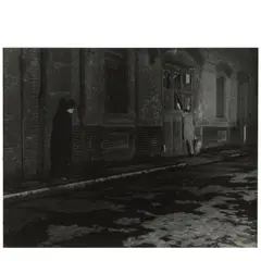 Bill Brandt, London Night Street Scene (Bobby and Burglar), c. 1938, Gelatin silver print; the photographer's credit stamp on the reverse