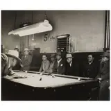 William Heick, 5 Cents a Cue, Pool Hall, San Francisco, 1947, Gelatin silver print; signed and dated in pencil on the reverse