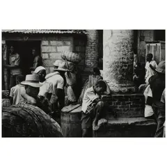 Burk Uzzle, Boy in Market Crowd, Port-Au-Prince, Haiti, 1974, Gelatin silver print