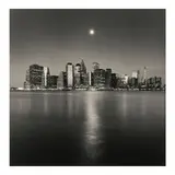 Michael Kenna, 'Moon Over Downtown, New York, New York, USA', 2006, Sepia-toned gelatin silver print
