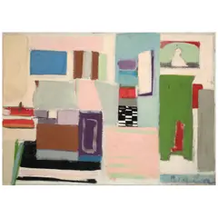 Janice Biala, Untitled (Coucou, Monsieur Ingres), circa 1969, oil on canvas
