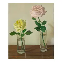 Claudio Bravo, Dos rosas, 2010, oil on canvas