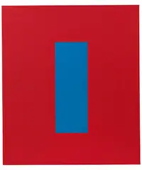 Ulrich Erben, Rot und Blau, 1988, Acryl auf Leinwand