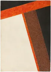 Carl Buchheister, Diagonalkomposition 534, 1934, Reliefbild: Mischtechnik auf Holz