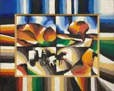 Arthur Segal, Ziehendes Pferd
