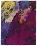 Emil Nolde, Bärtiger alter Mann und junge Frau, Aquarell und Tuschfeder auf Japan