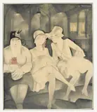 Jeanne Mammen, Nächtliche Kudamm-Bank