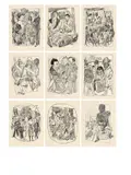 Max Beckmann, Berliner Reise, 1922, Orig.-Halbleinenmappe mit 10 Lithografien, jeweils auf Velin, und einer Lithografie auf dem Mappendeckel