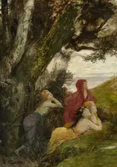 Arnold Böcklin, Dryaden, 1897, Öl auf Leinwand