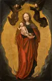 Albert Cornelis, Madonna mit dem Kind auf der Mondsichel, Um 1520, Öl auf Holz