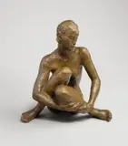 Sitzende by Georg Kolbe, 1926, Bronze mit gelblichbrauner Patina. Höhe: 28,5 cm (11 ¼ in.), sold Jun 2015