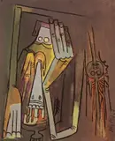 Wifredo Lam, Sans titre, 1965, Öl auf Leinwand