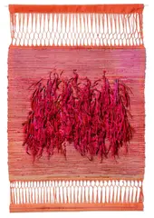 Sheila Hicks, Ohne Titel, aus der Serie „Palghat, Um 1967, Baumwolle, Wolle und Seide