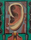 Bruno Goller, Das Ohr, 1967, Öl auf Leinwand