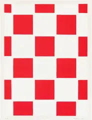 Blinky Palermo, Flipper, 1970, 2-teilig: Farbserigrafie auf Offsetkarton